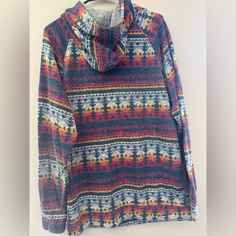 Colorful Aztec Patterned Hoodie - Picture 2 of 4